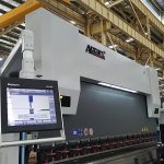 Delem DA52 mesin bending hidrolik, posisi horizontal tekan rem harga yang akurat, cnc besi sudut